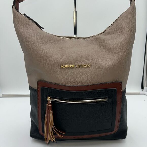 Adrienne Vittadini Lexington Pebble Collection Tote - Picture 1 of 11